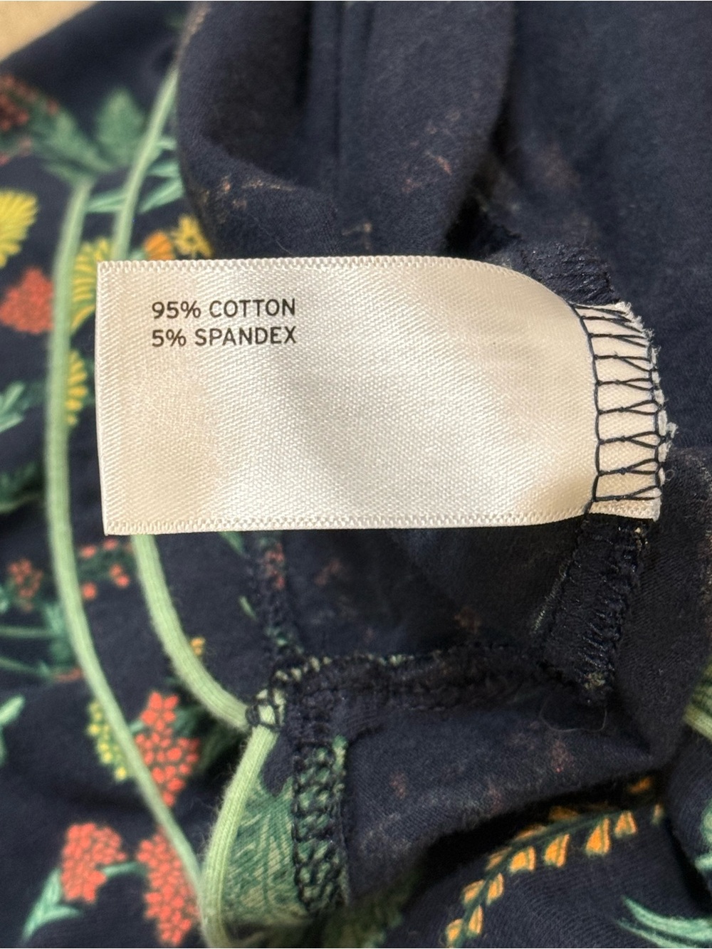 Duluth Trading Co Botanical Floral Pajama Set Cotton Cottagecore Size M - Picture 8 of 10
